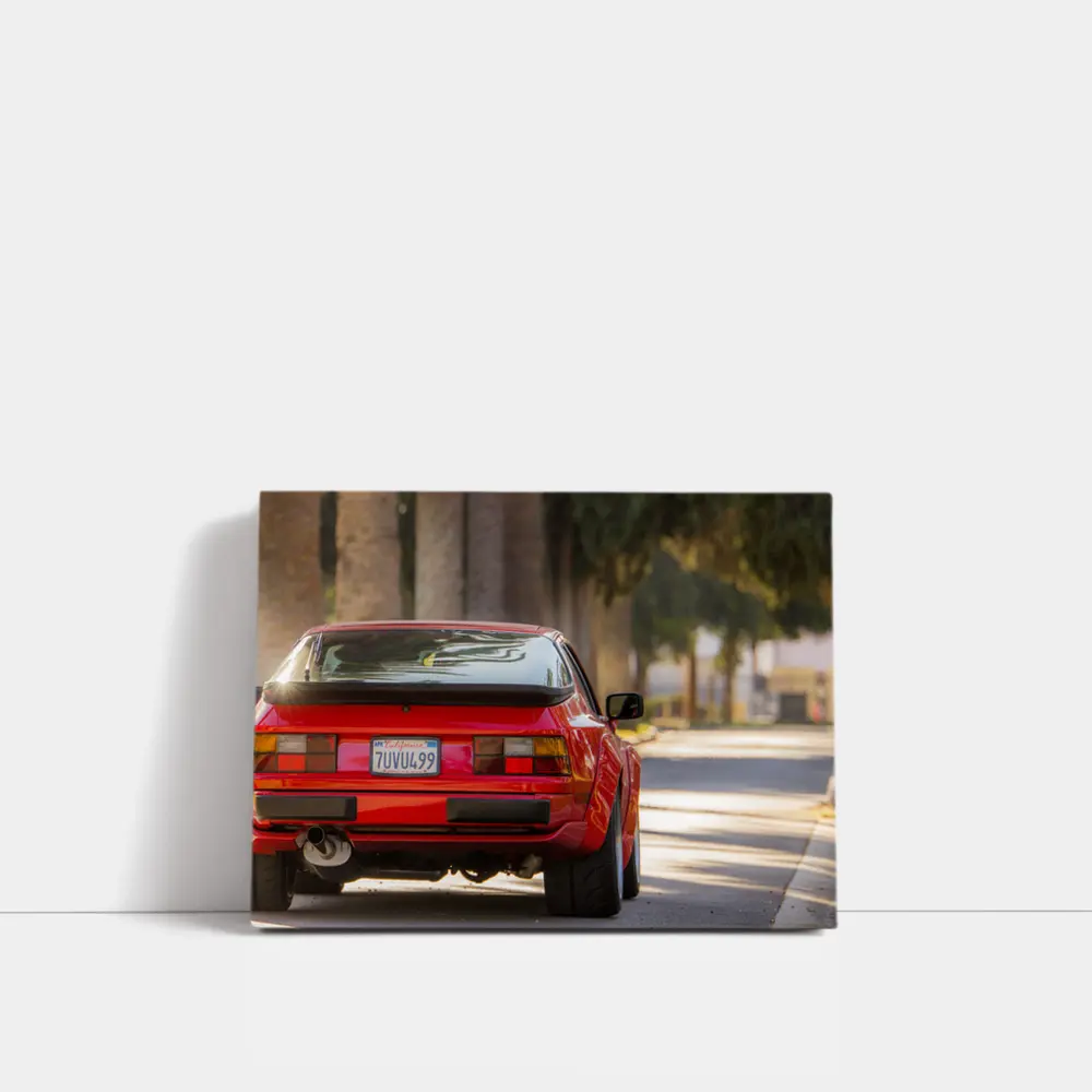 Red Porsche 944 Rear California Street – Wall Art