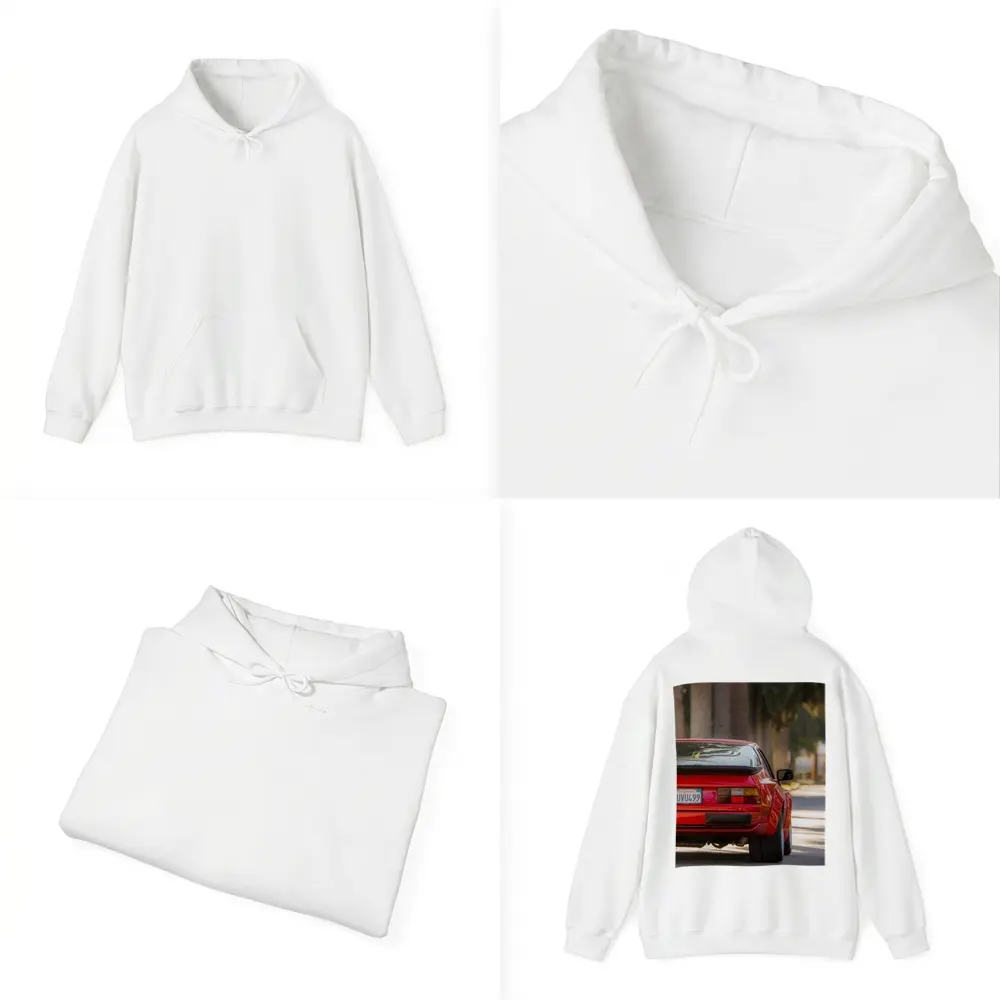 Red Porsche 944 Rear California Street – Hoodies