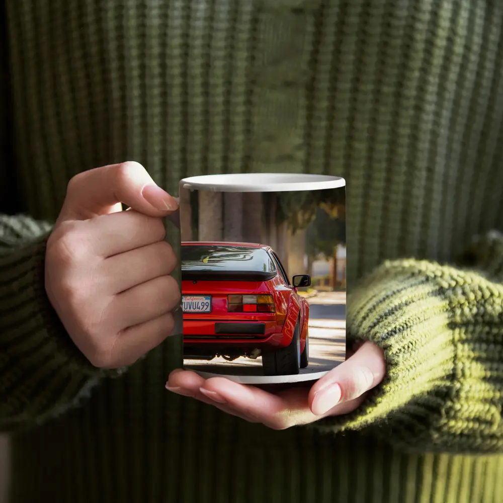 Red Porsche 944 Rear California Street – Mugs