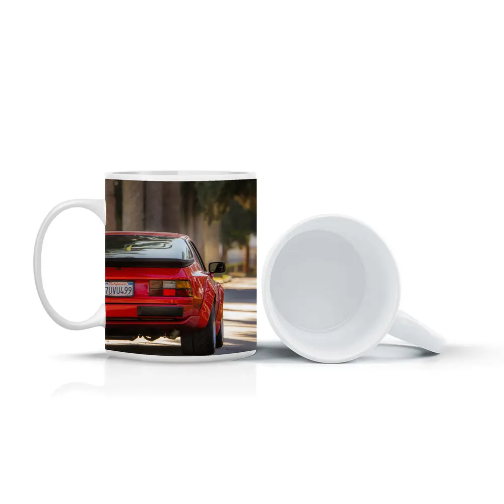 Red Porsche 944 Rear California Street – Mugs