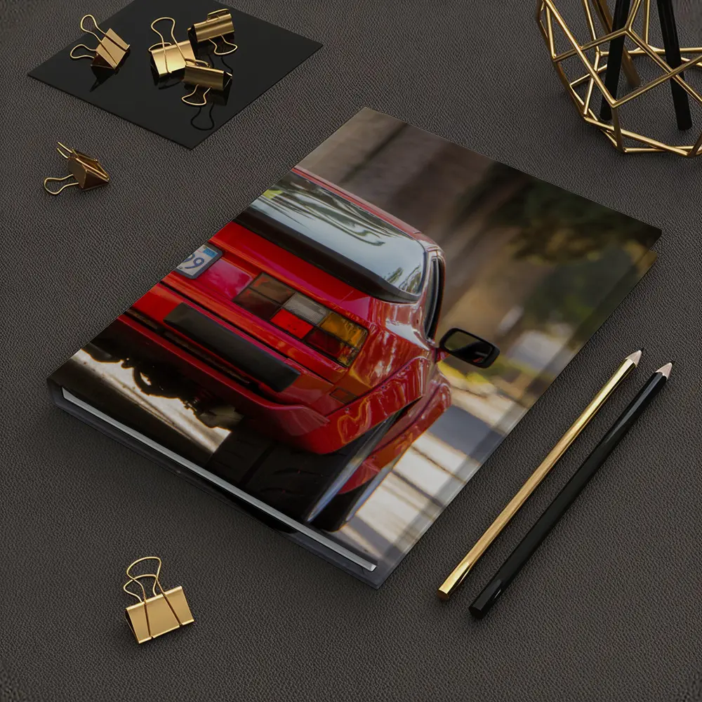 Red Porsche 944 Rear California Street – Notebooks