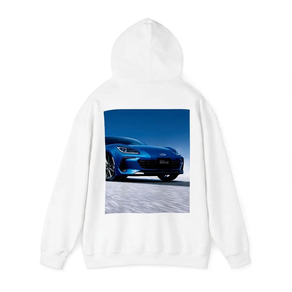Subaru BRZ Blue Sports Car Salt Flats – Hoodies