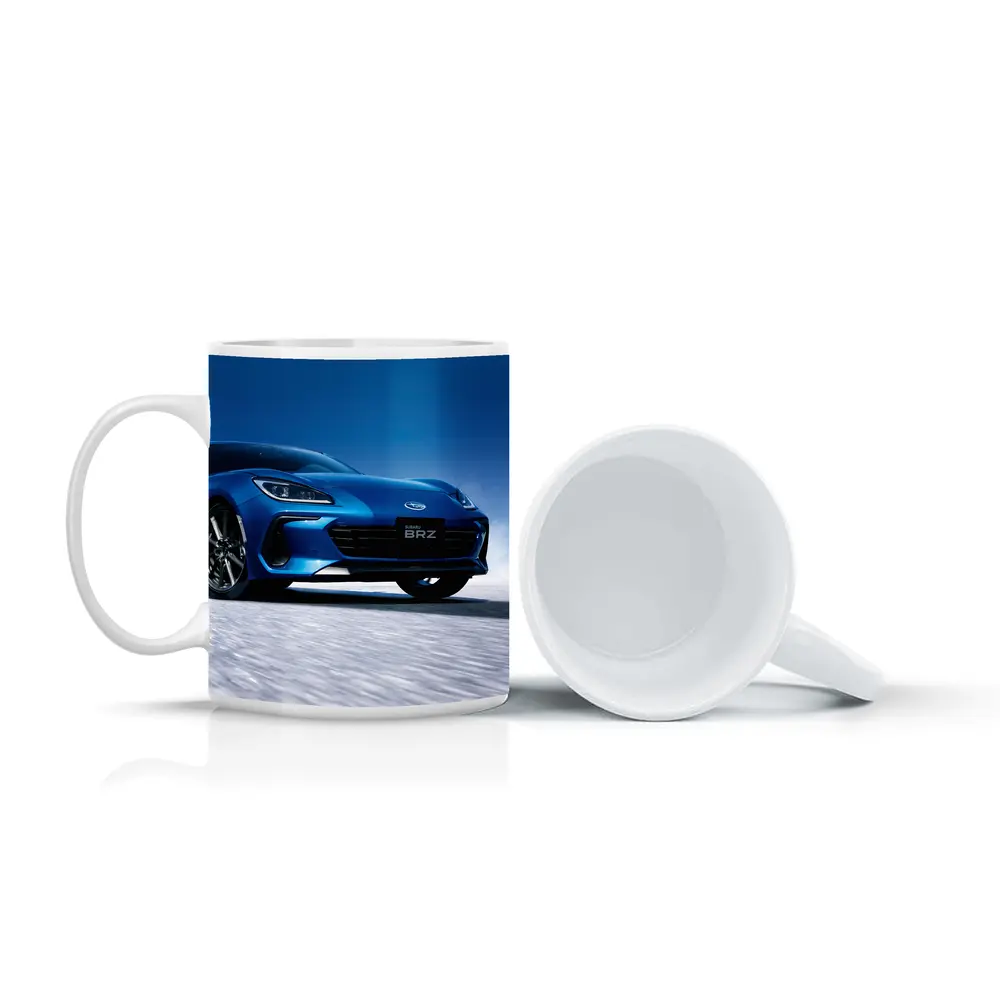 Subaru BRZ Blue Sports Car Salt Flats – Mugs