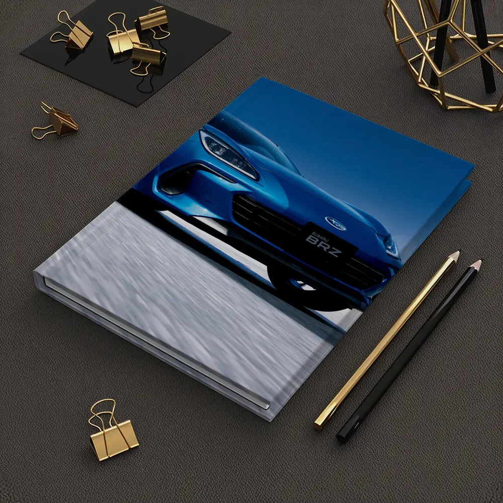 Subaru BRZ Blue Sports Car Salt Flats – Notebooks
