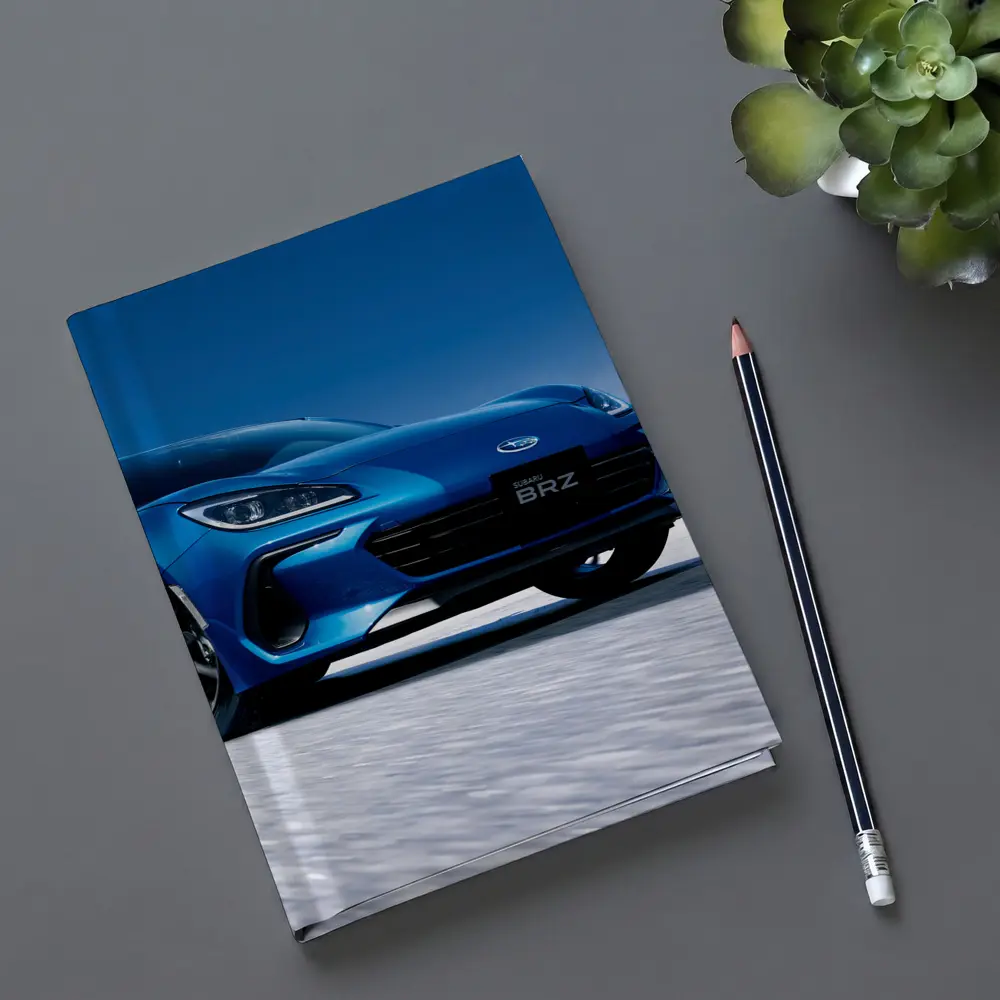 Subaru BRZ Blue Sports Car Salt Flats – Notebooks