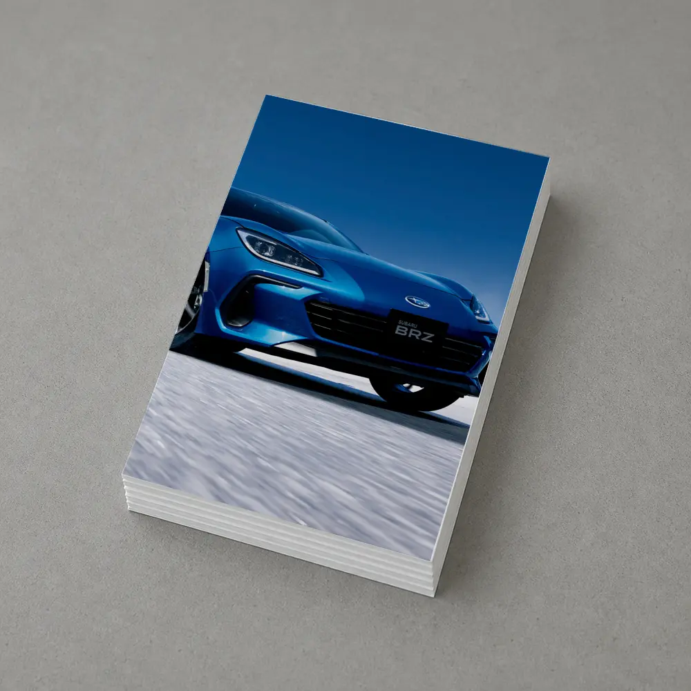 Subaru BRZ Blue Sports Car Salt Flats – Postcards