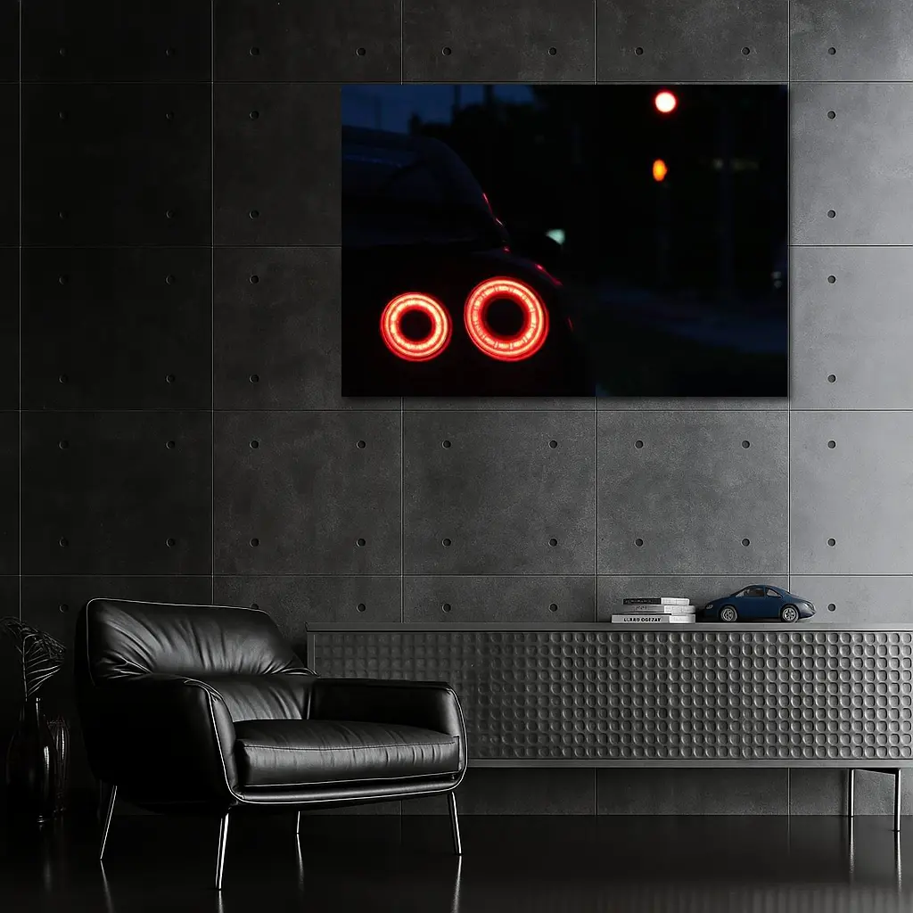 Nissan GT-R Tail Lights At Night – Wall Art