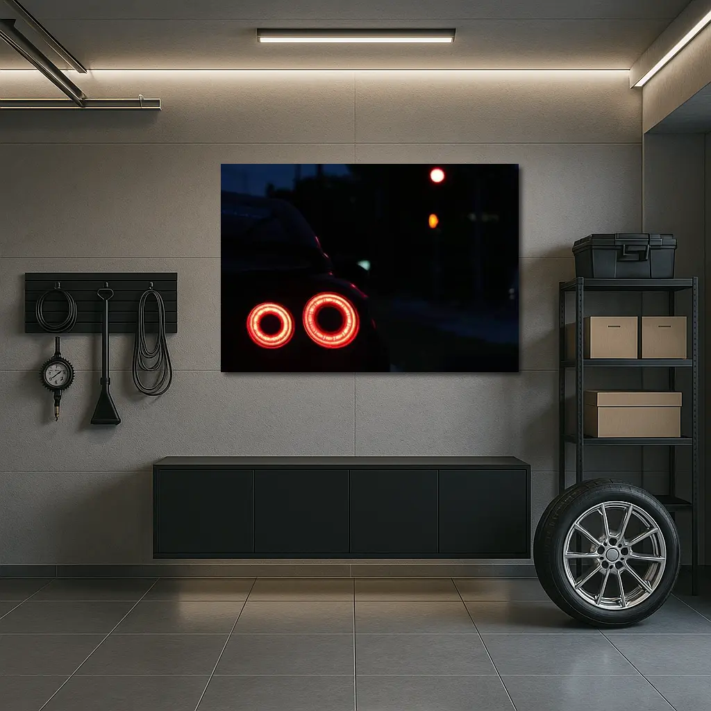 Nissan GT-R Tail Lights At Night – Wall Art