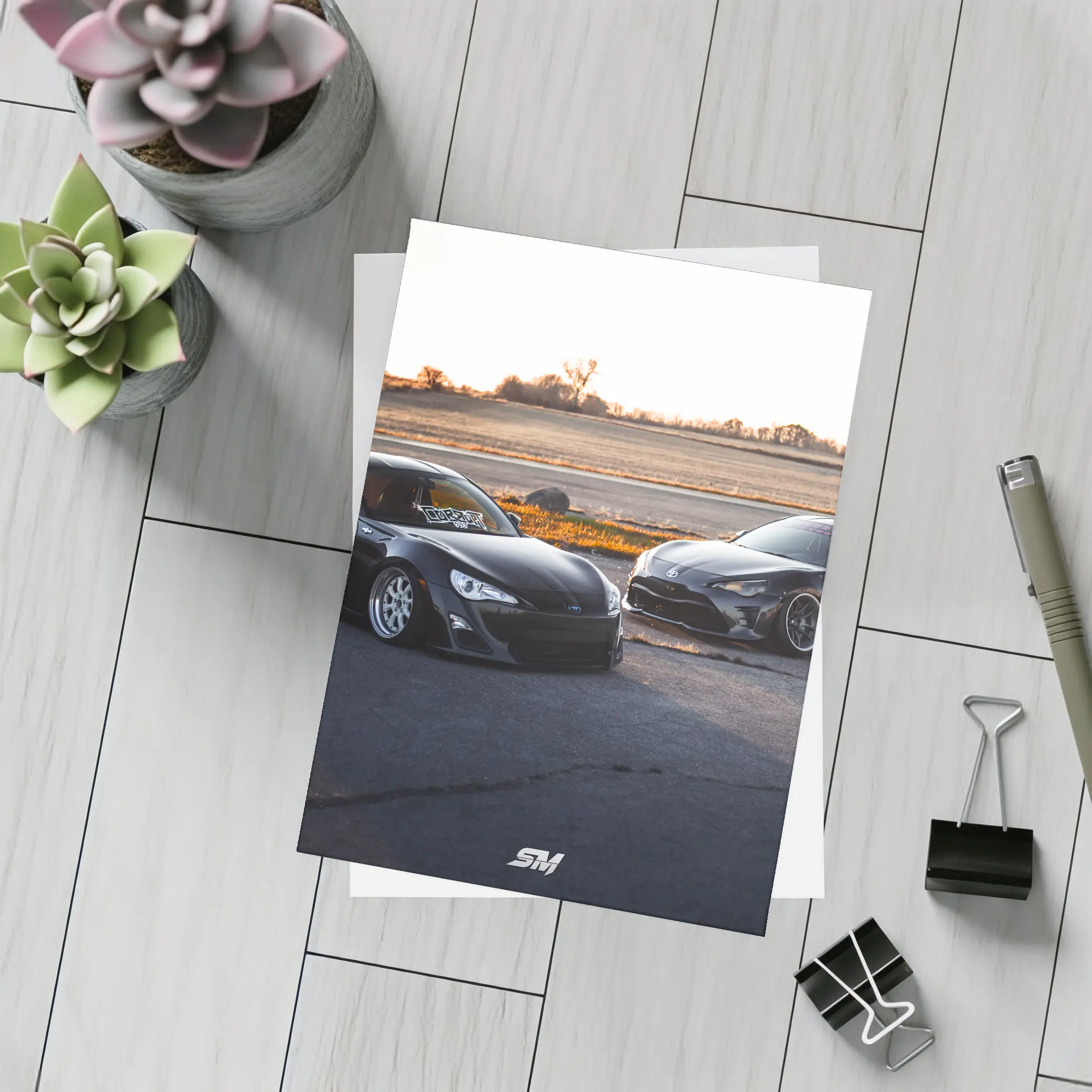 Toyota GT86 and GR86 Black Duo – Postcards