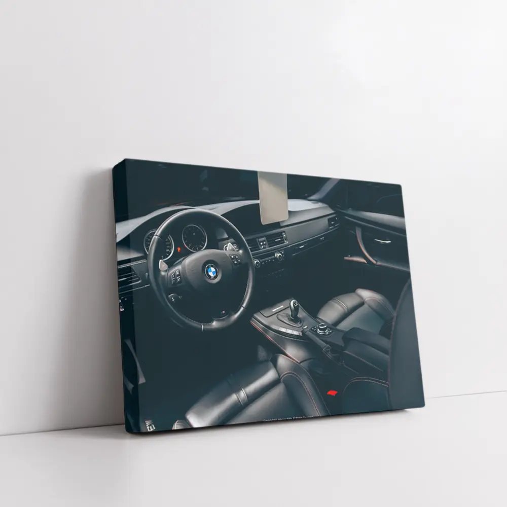 BMW M3 Interior Black Leather Cockpit – Wall Art