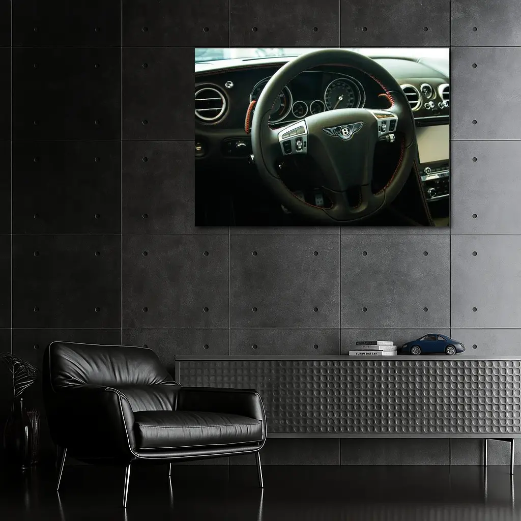 Bentley Continental GT Interior Steering Wheel – Wall Art
