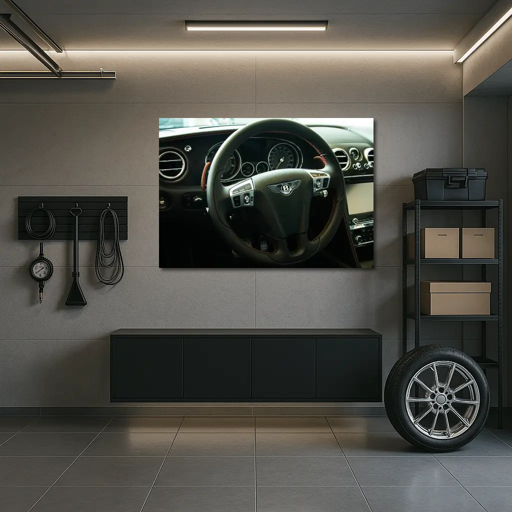 Bentley Continental GT Interior Steering Wheel – Wall Art