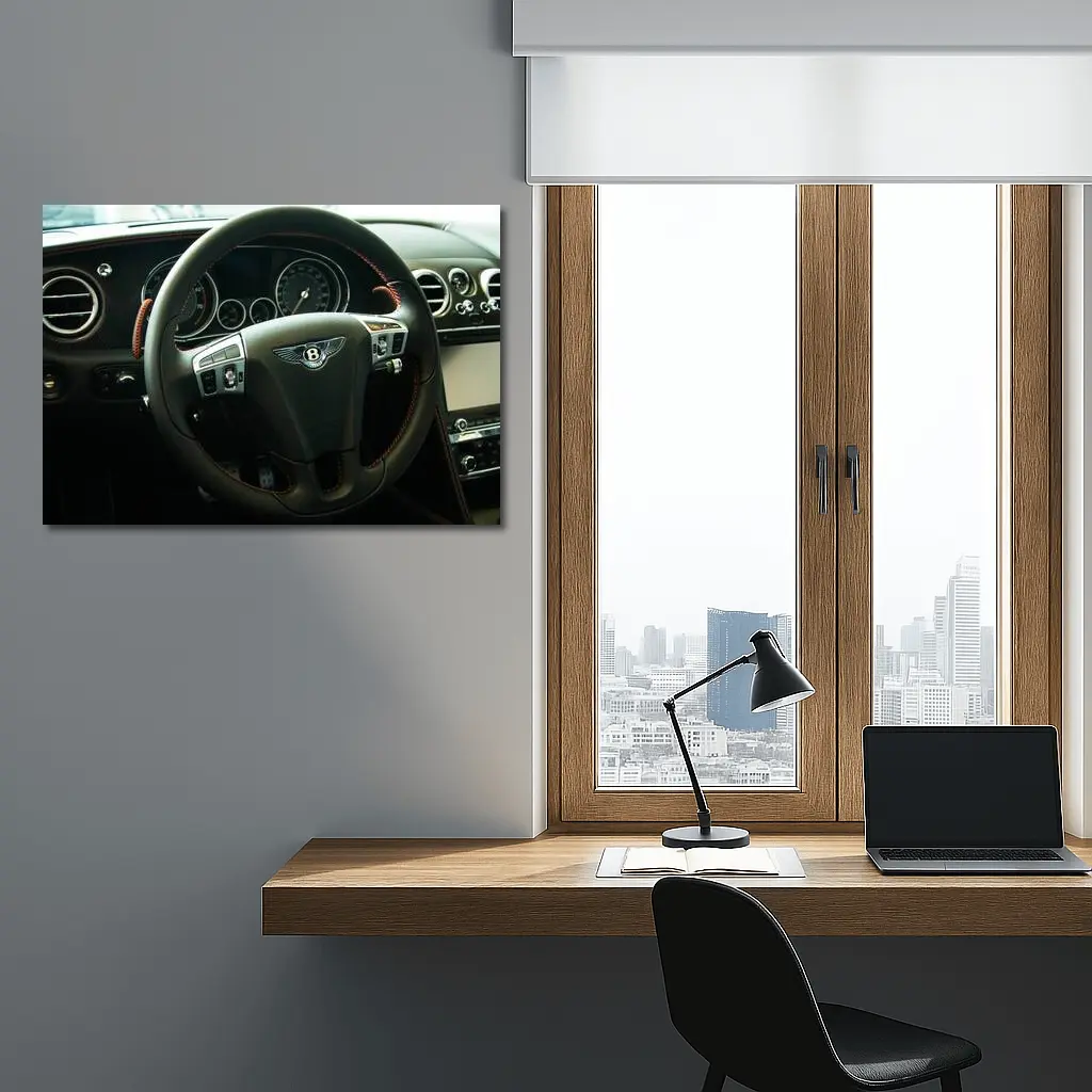Bentley Continental GT Interior Steering Wheel – Wall Art