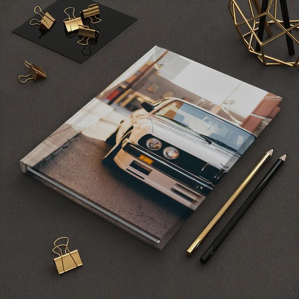 BMW E30 White Classic Car City Alley – Notebooks