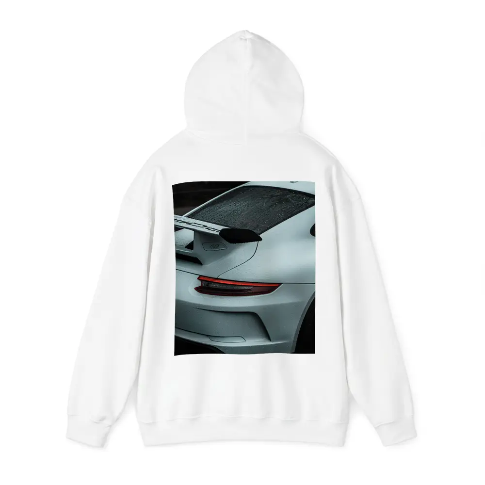 Porsche GT3 Rear Spoiler Rainy Dark Scene – Hoodies