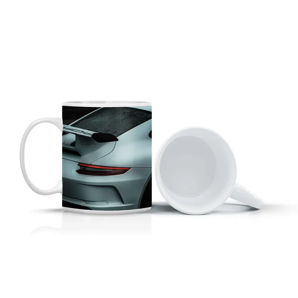 Porsche GT3 Rear Spoiler Rainy Dark Scene – Mugs