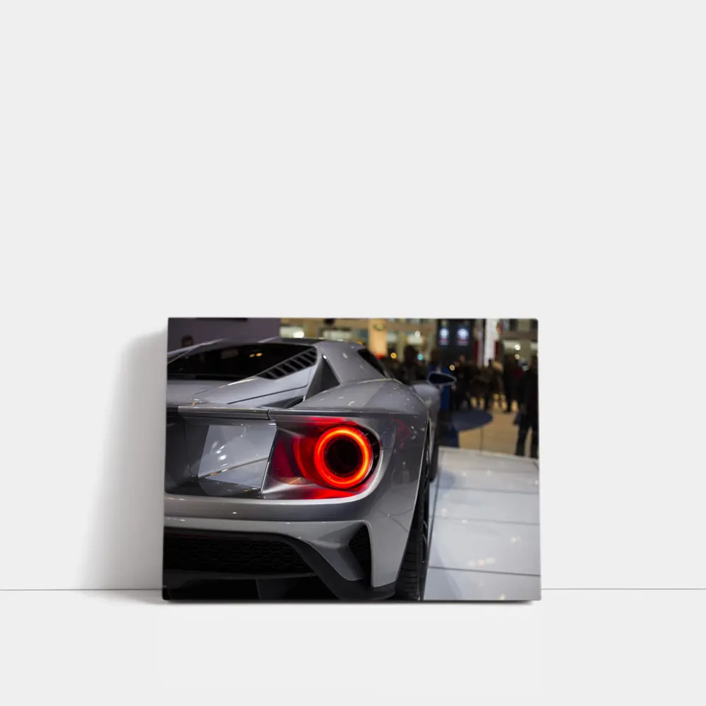 Ford GT Rear Taillight Gray Supercar Detail – Wall Art