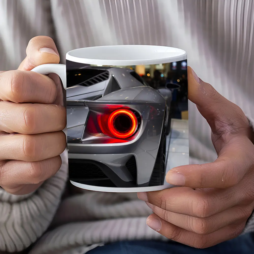 Ford GT Rear Taillight Gray Supercar Detail – Mugs