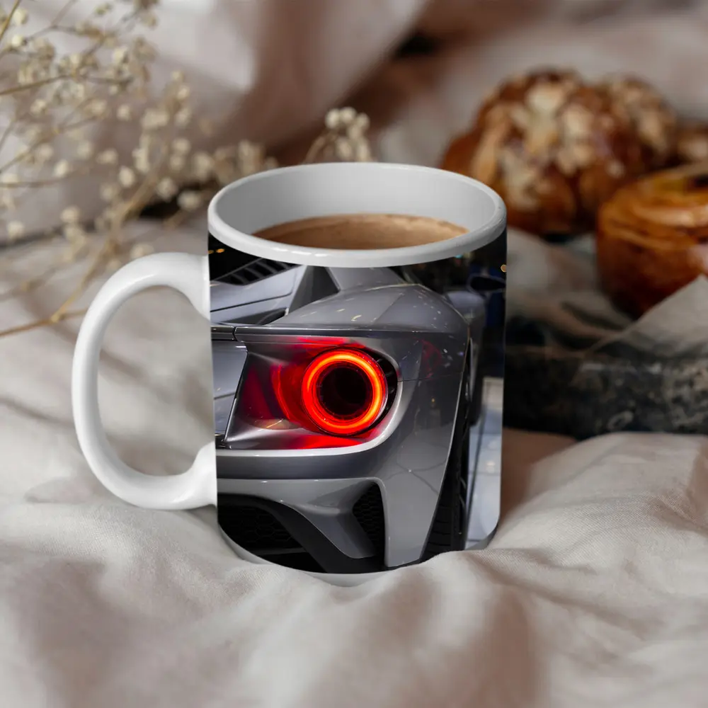 Ford GT Rear Taillight Gray Supercar Detail – Mugs
