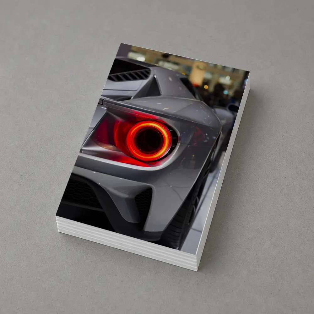 Ford GT Rear Taillight Gray Supercar Detail – Postcards