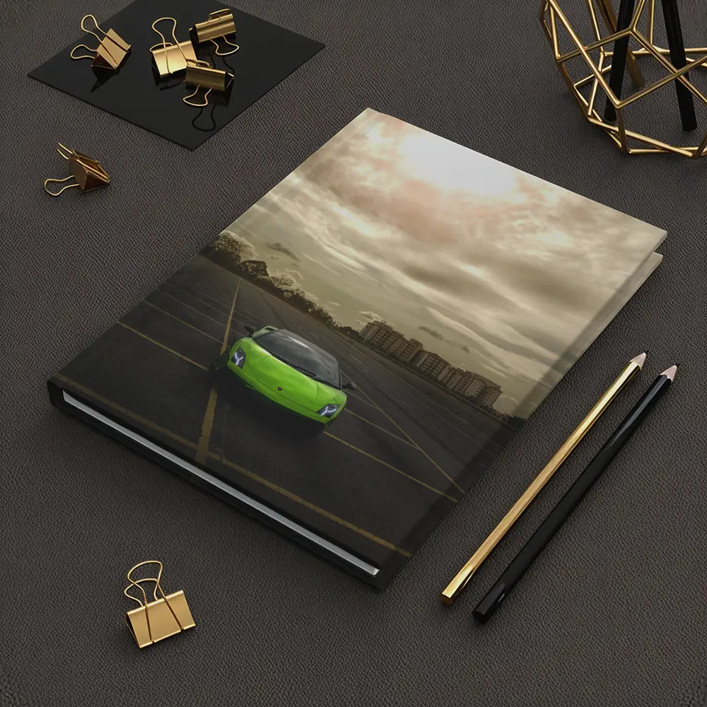 Lamborghini Gallardo Green Empty Parking Lot – Notebooks