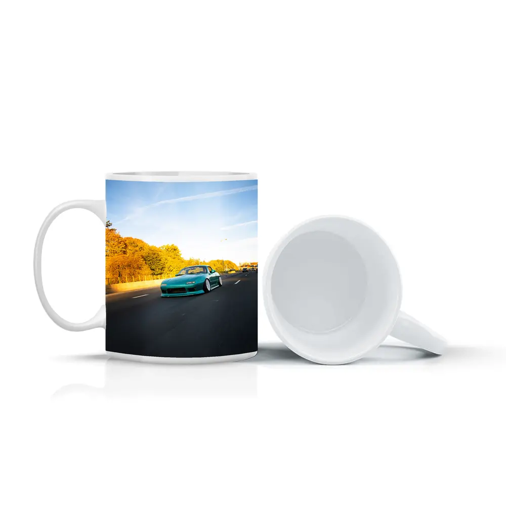 Mazda RX-7 Teal Street Highway Golden Hour – Mugs