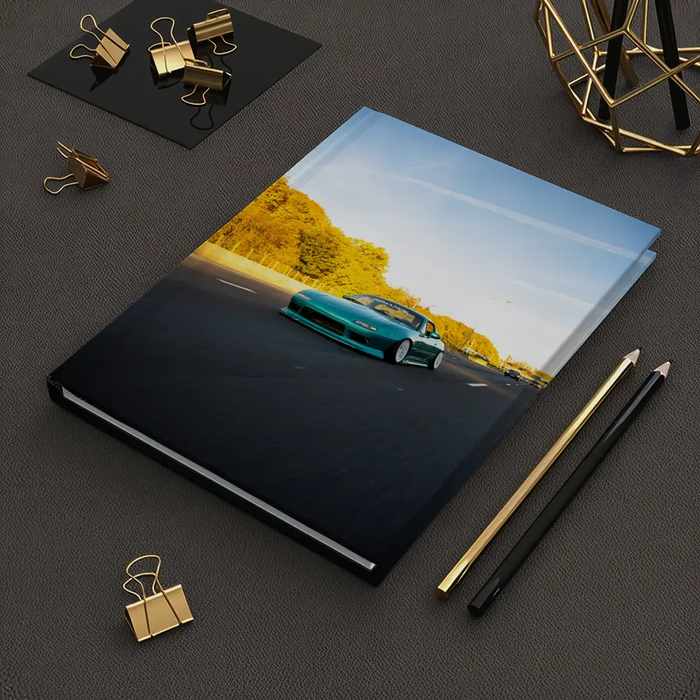Mazda RX-7 Teal Street Highway Golden Hour – Notebooks