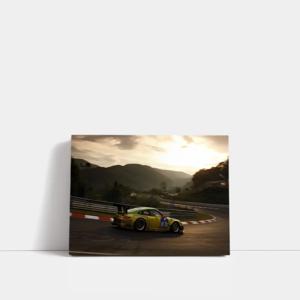 Porsche 911 GT3 Racing Nurburgring Sunset – Wall Art