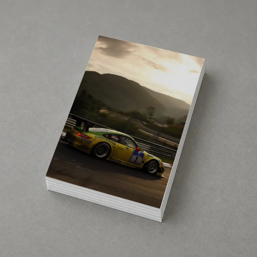 Porsche 911 GT3 Racing Nurburgring Sunset – Postcards