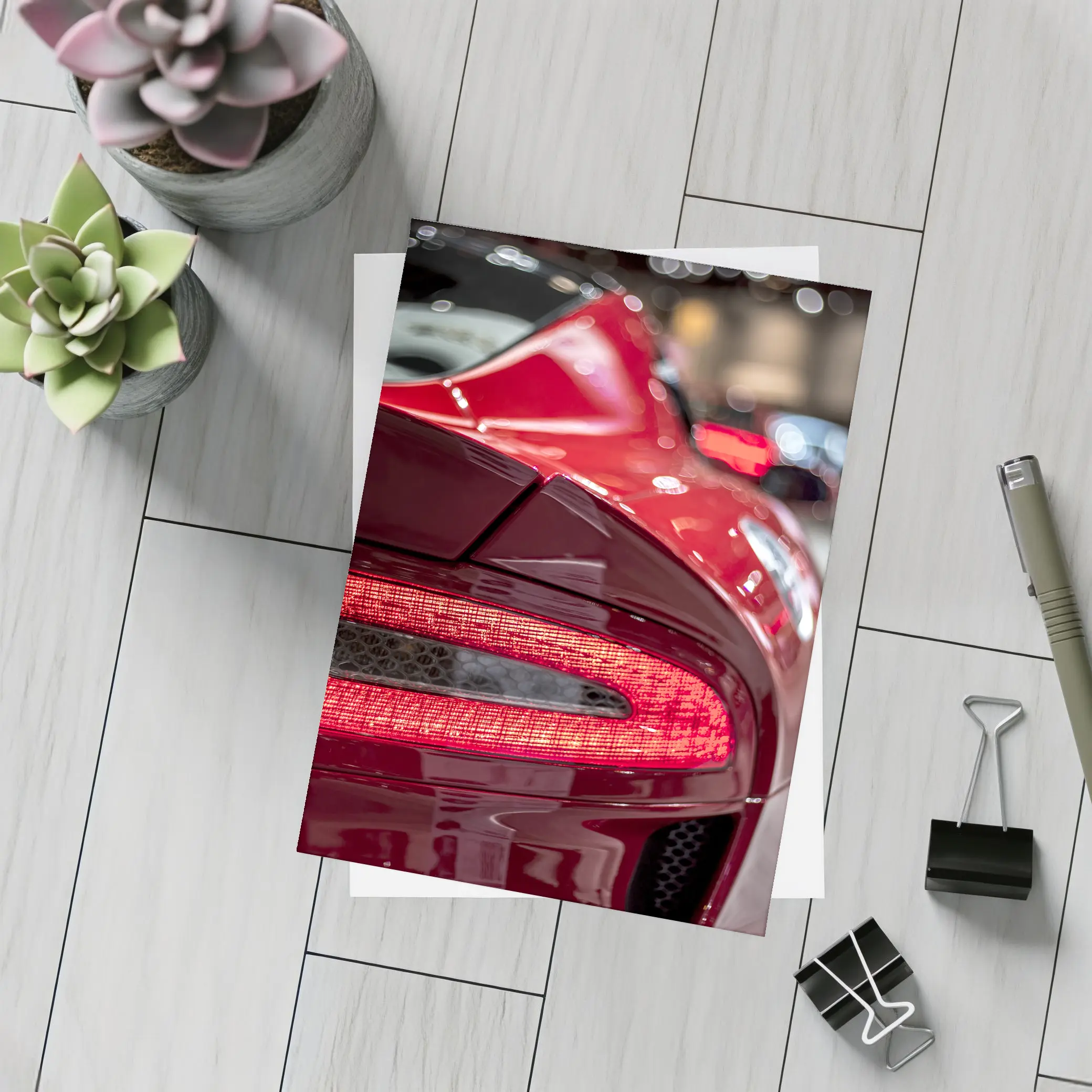 Aston Martin Vanquish Red Tail Light Detail – Postcards