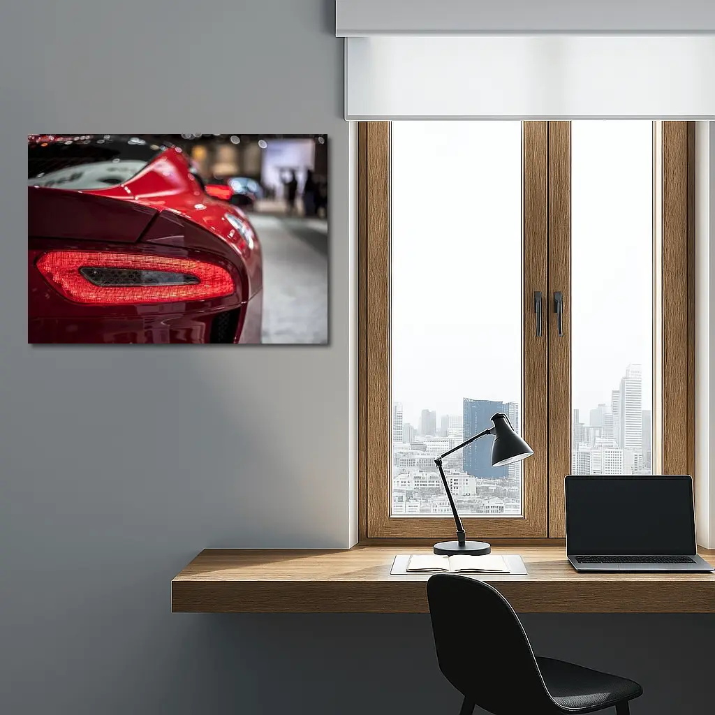 Aston Martin Vanquish Red Tail Light Detail – Wall Art