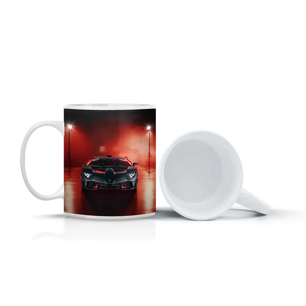 Lamborghini Aventador Matte Black Red Studio – Mugs