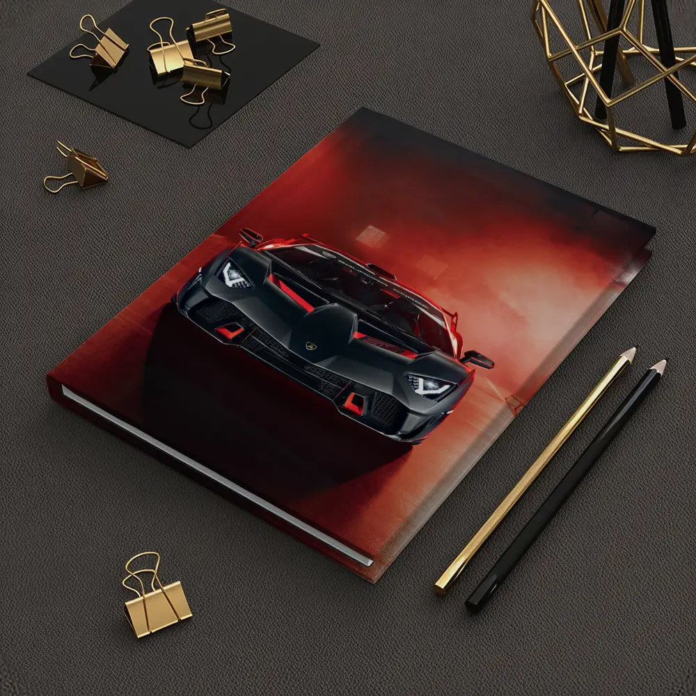 Lamborghini Aventador Matte Black Red Studio – Notebooks