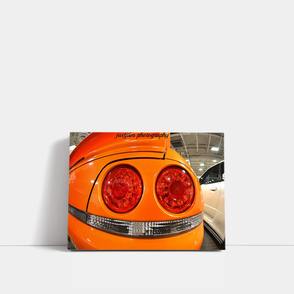 Nissan Skyline GT-R Orange Rear Taillights Close Up – Wall Art