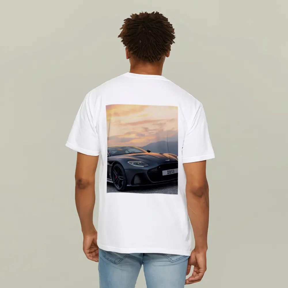 Aston Martin DBS Superleggera Matte Black Sunset – T-Shirts