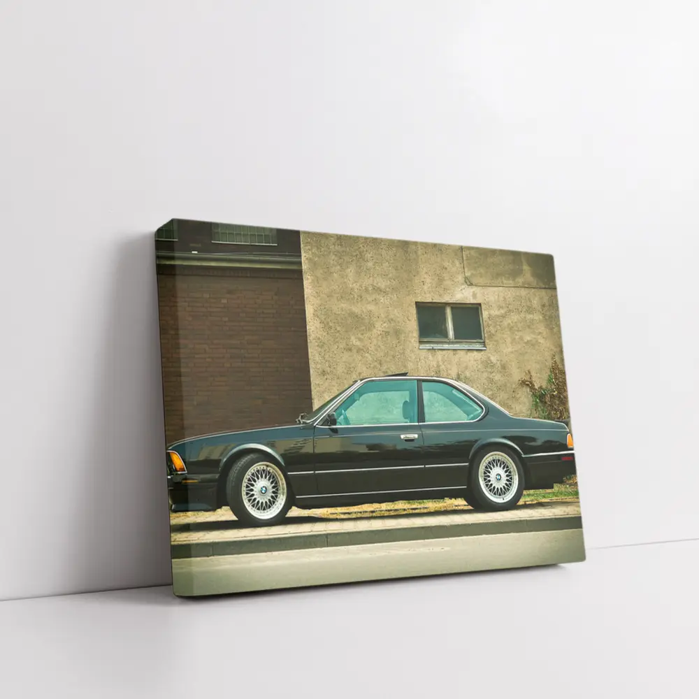BMW 6 Series Black Coupe Urban Street – Wall Art