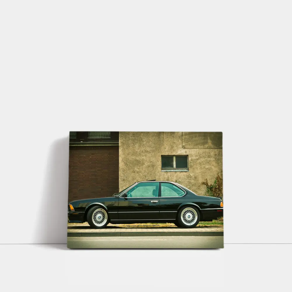 BMW 6 Series Black Coupe Urban Street – Wall Art