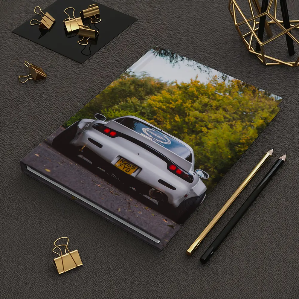 Mazda RX7 Rear View Forest Road – Notebooks