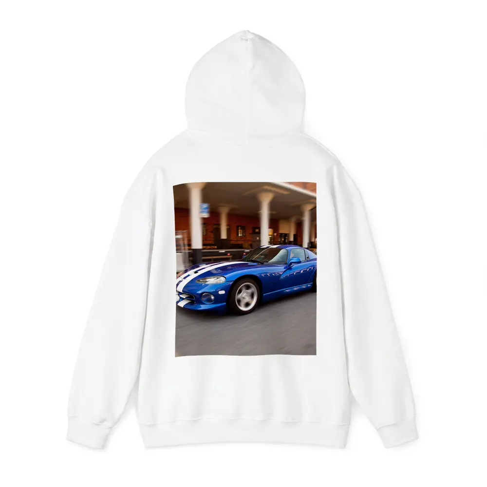Dodge Viper Blue Racing Stripes Urban Street – Hoodies