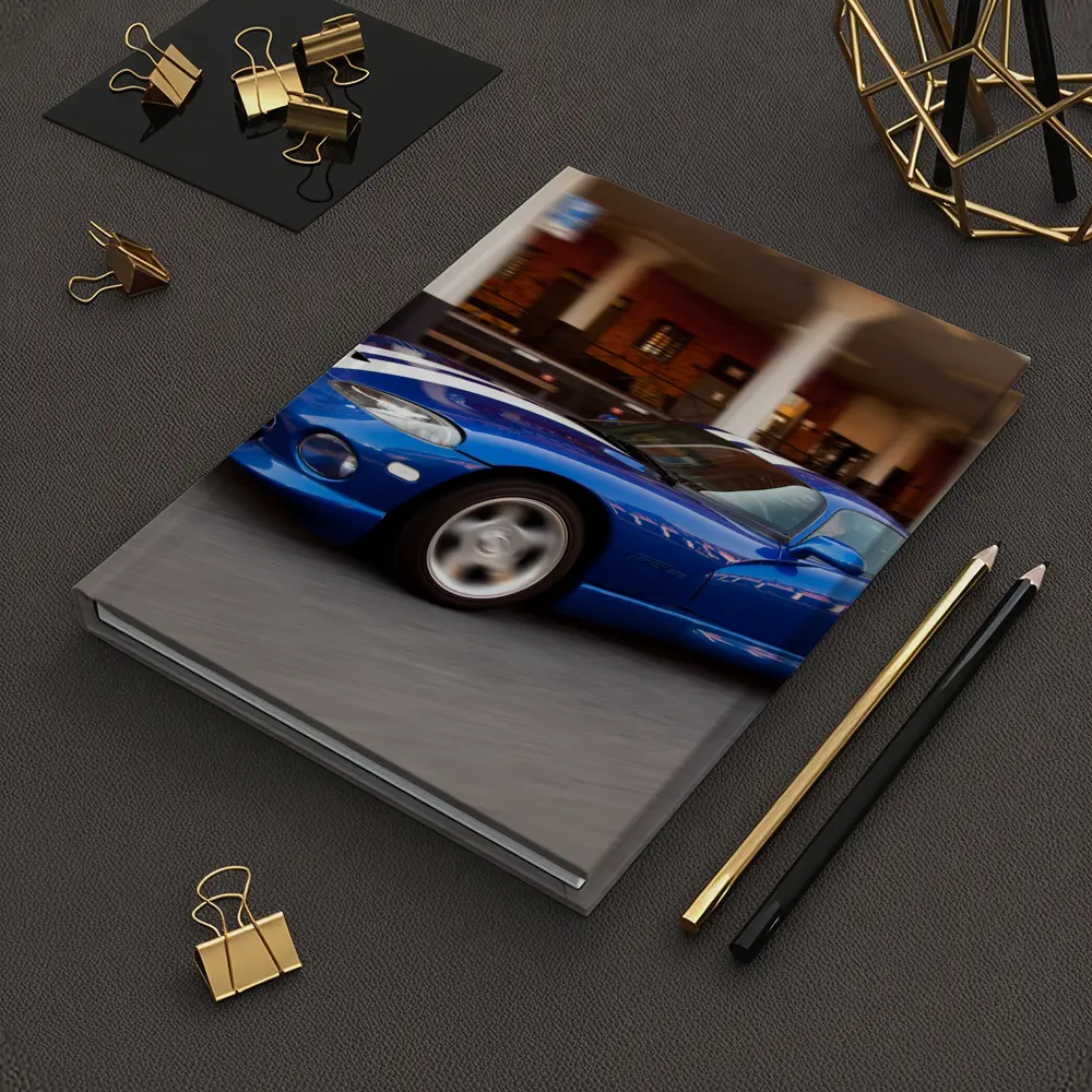 Dodge Viper Blue Racing Stripes Urban Street – Notebooks