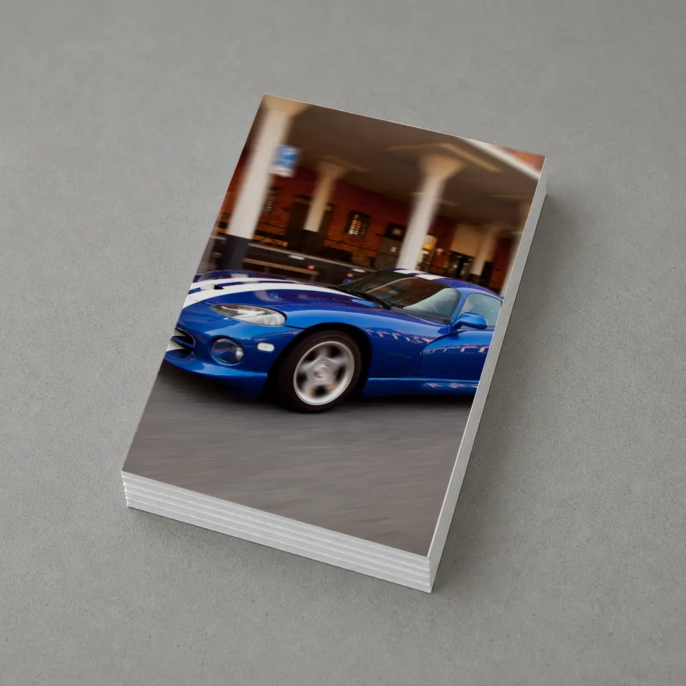 Dodge Viper Blue Racing Stripes Urban Street – Postcards
