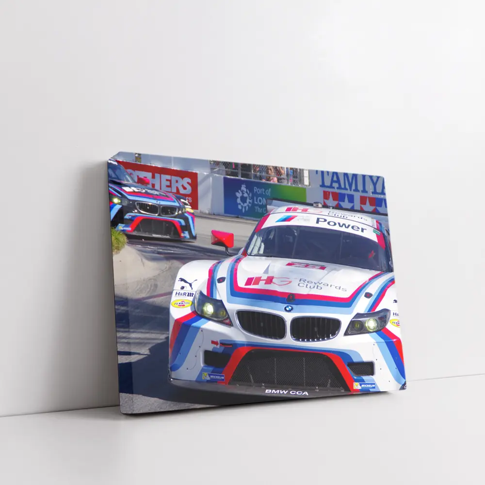 BMW Z4 Racing Cars on Street Circuit – Wall Art