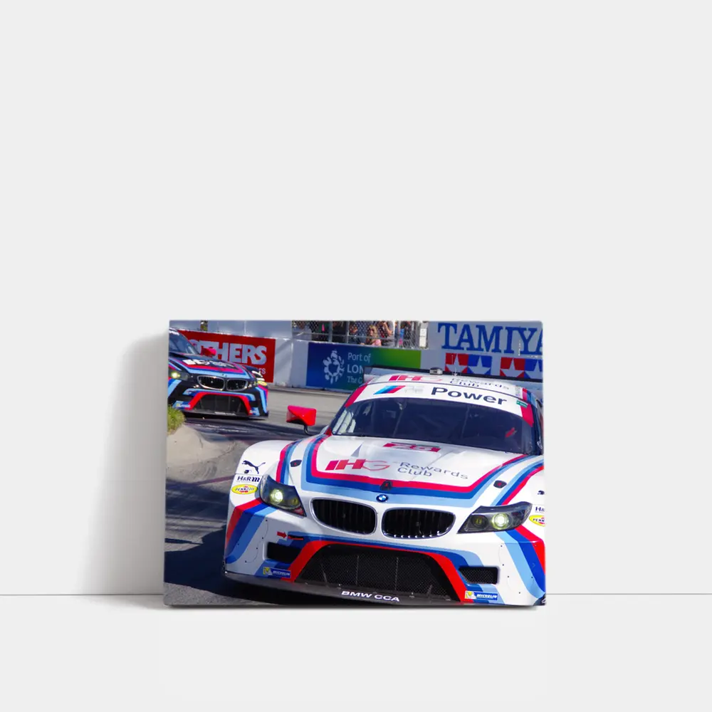 BMW Z4 Racing Cars on Street Circuit – Wall Art