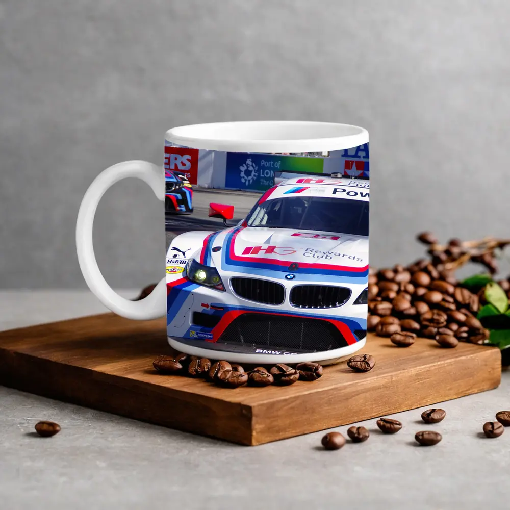 BMW Z4 Racing Cars on Street Circuit – Mugs
