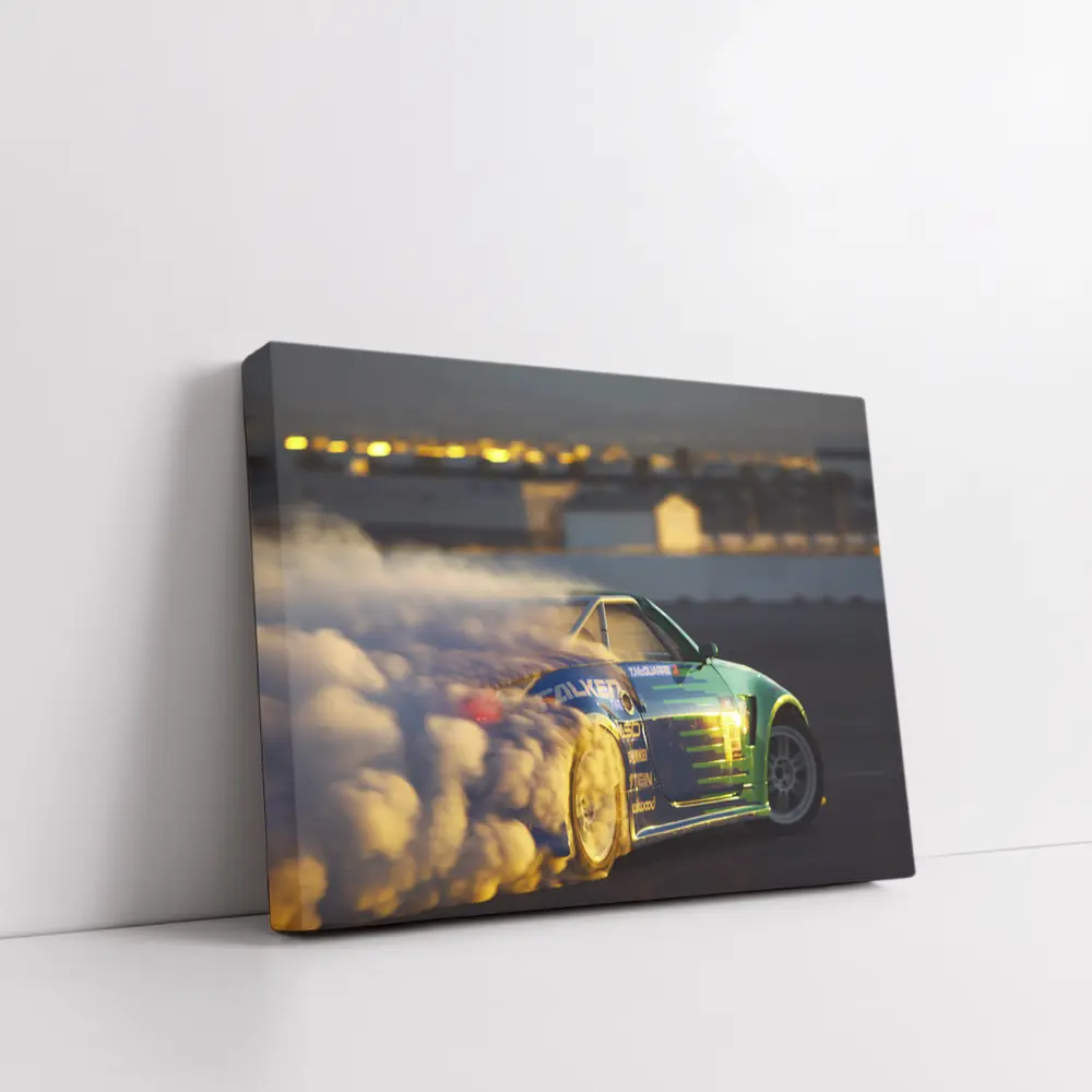 Nissan 350Z Drifting Smoke Track Night – Wall Art