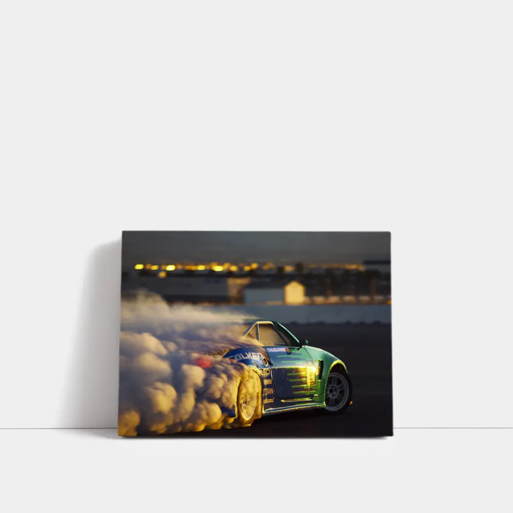 Nissan 350Z Drifting Smoke Track Night – Wall Art