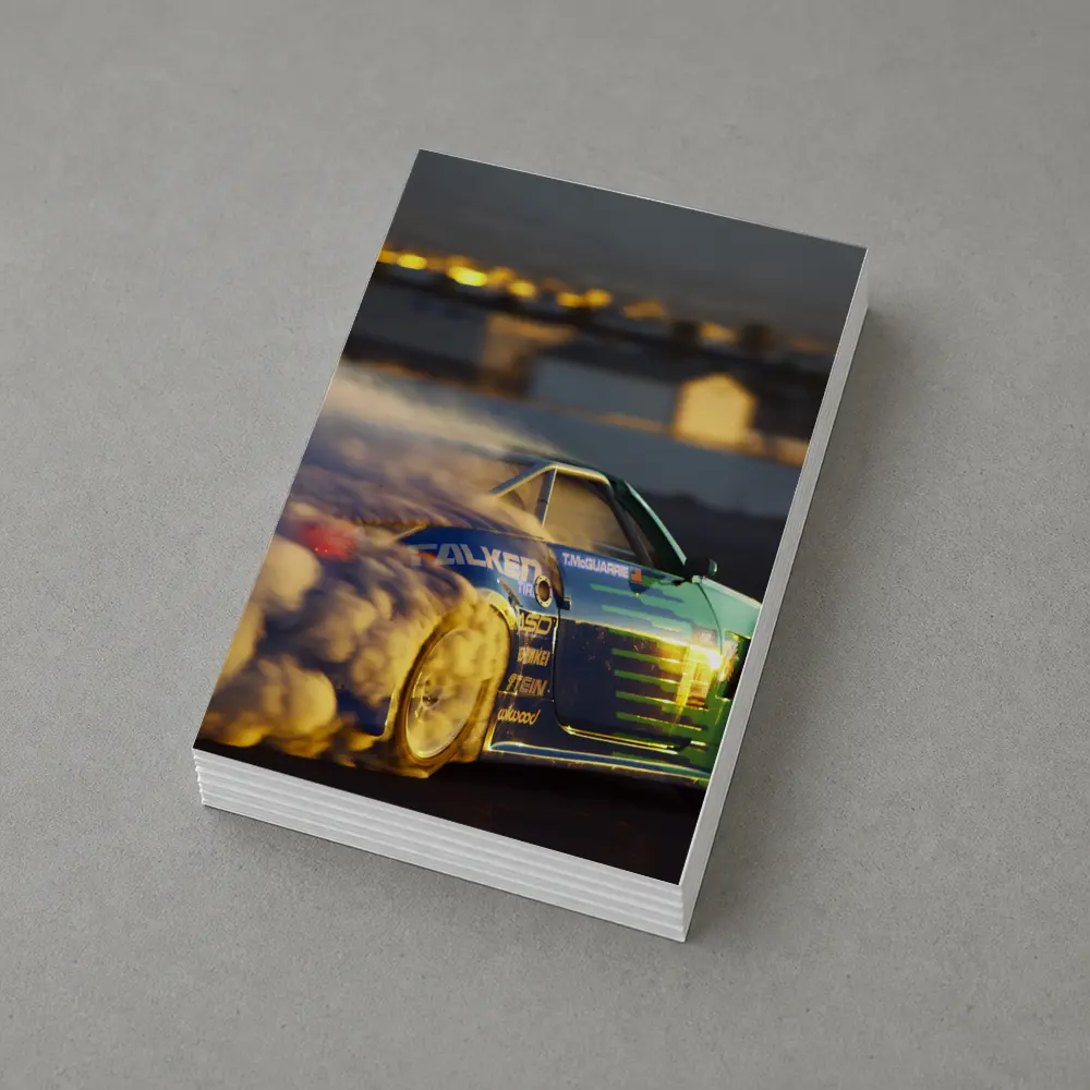 Nissan 350Z Drifting Smoke Track Night – Postcards
