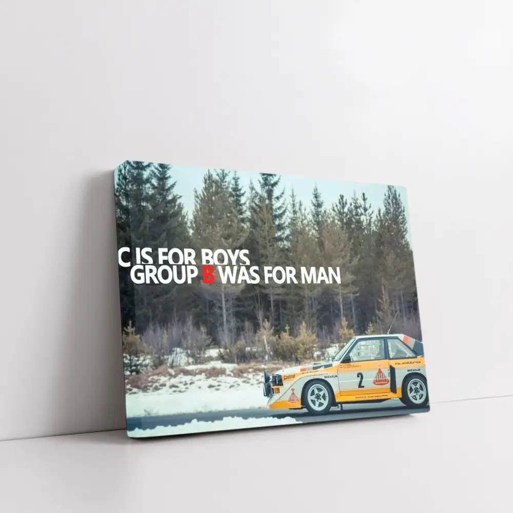Audi Quattro Group B Rally Winter Forest – Wall Art