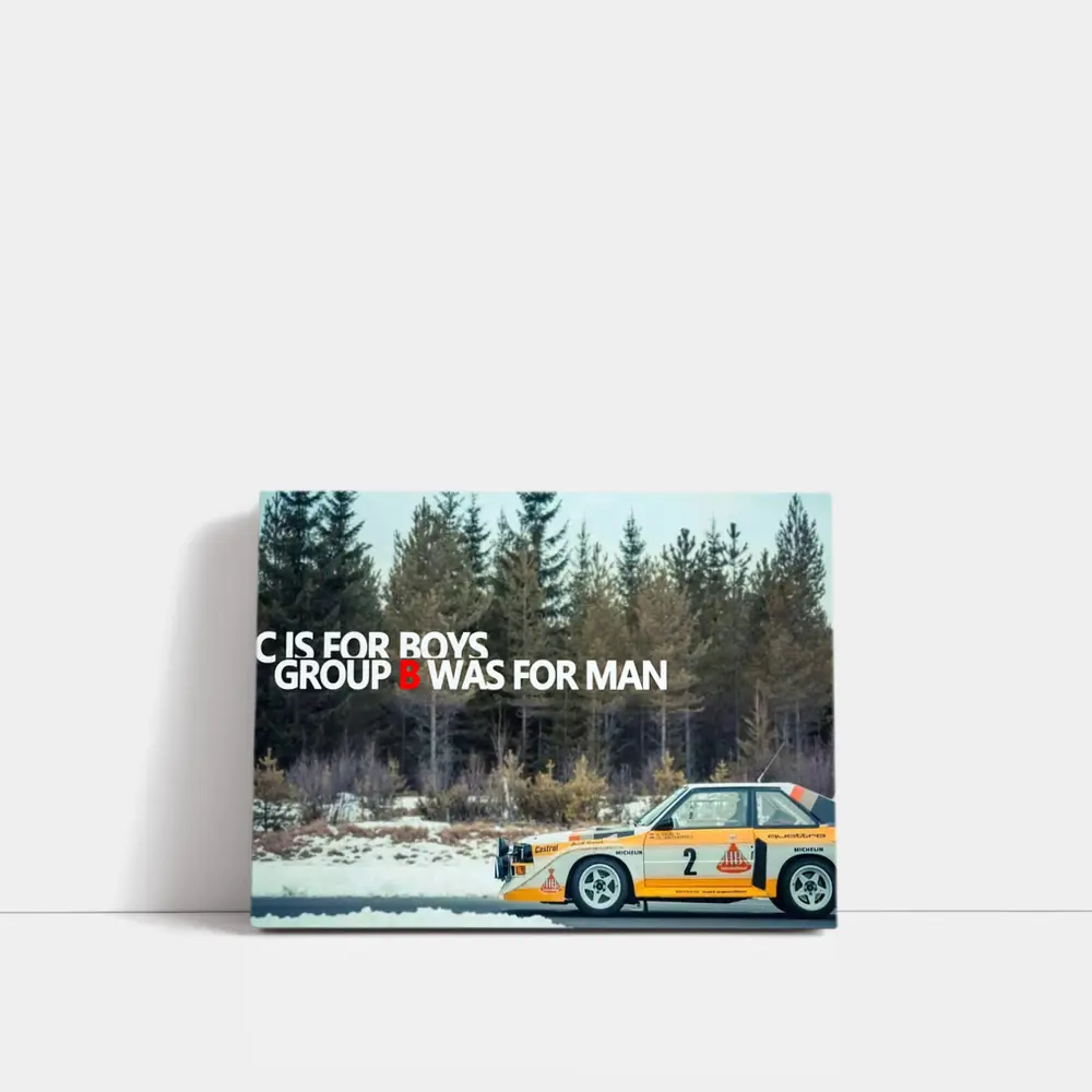 Audi Quattro Group B Rally Winter Forest – Wall Art