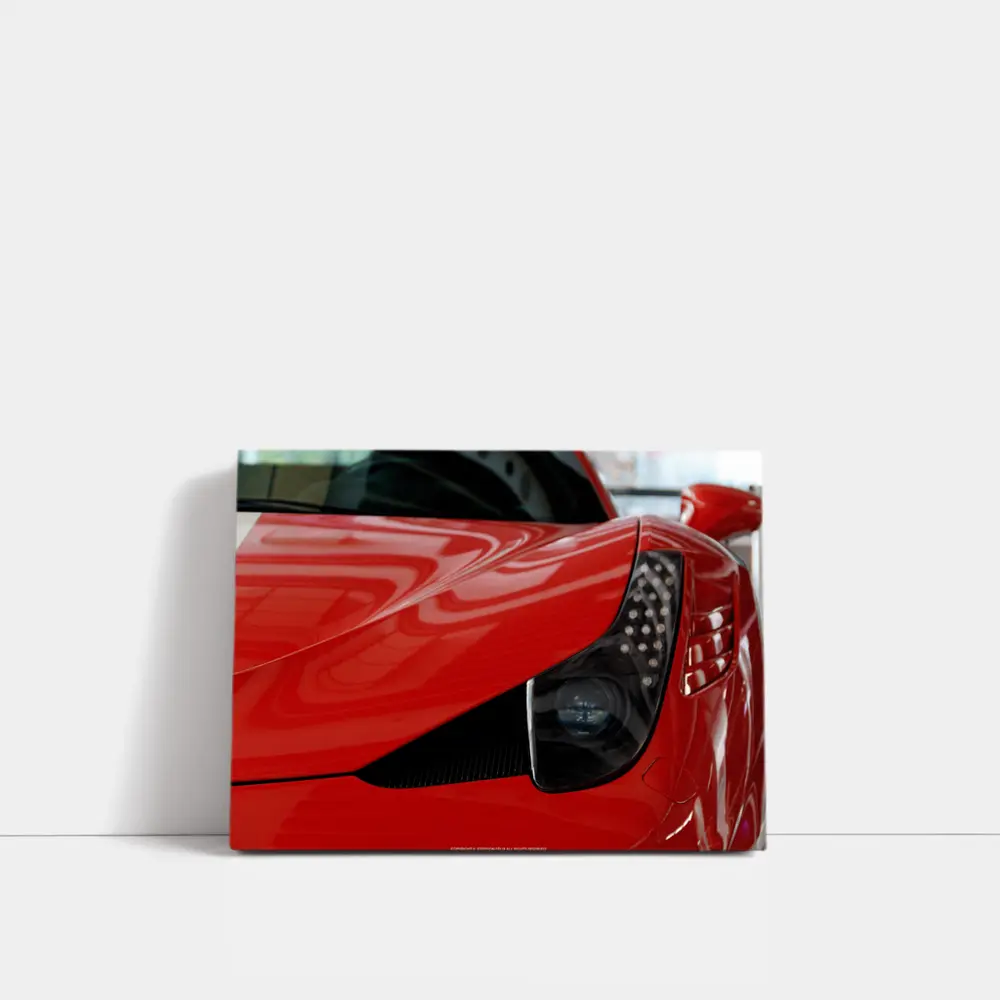 Ferrari 458 Italia Red Tail Light Close Up – Wall Art
